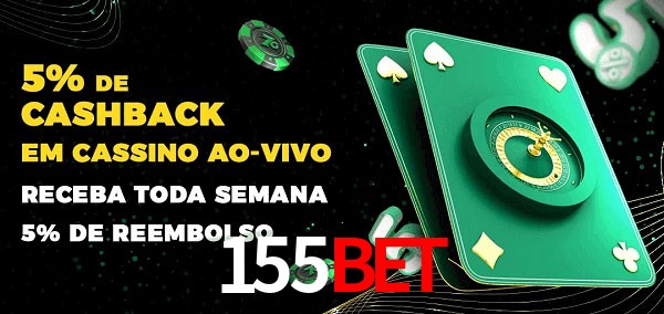 Promoções do cassino ao Vivo 155bet
